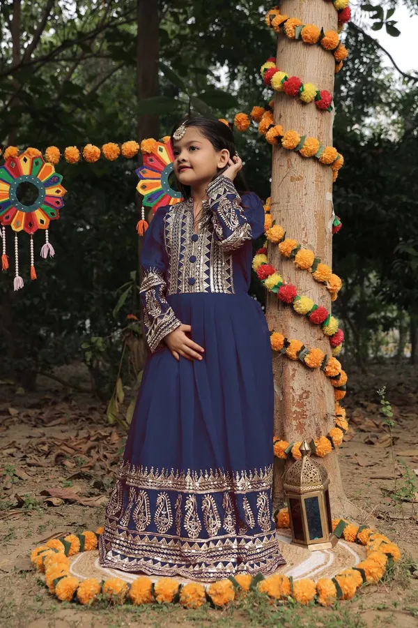Navy_Blue_Launching_New_Collection_Beautiful_Gown_Set_For_Girls