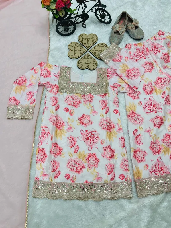 White_Full_Stitched_Top_With_Sharara_And_Dupatta_For_Girls