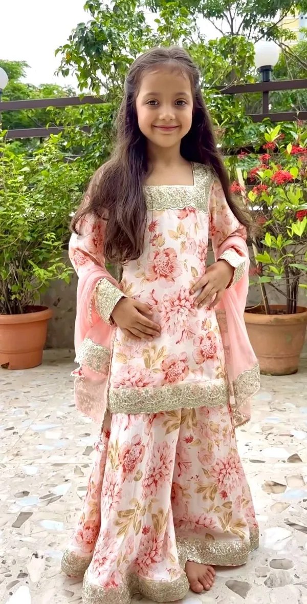 White_Full_Stitched_Top_With_Sharara_And_Dupatta_For_Girls