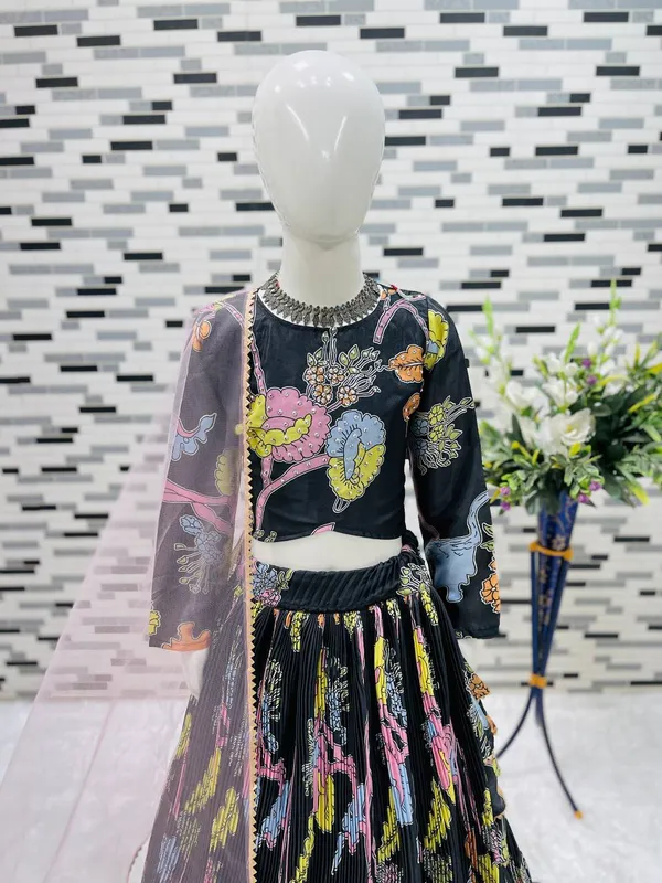 Black_New_Designer_Fully_Stitched_Lehenga_Choli_Set_For_Girls