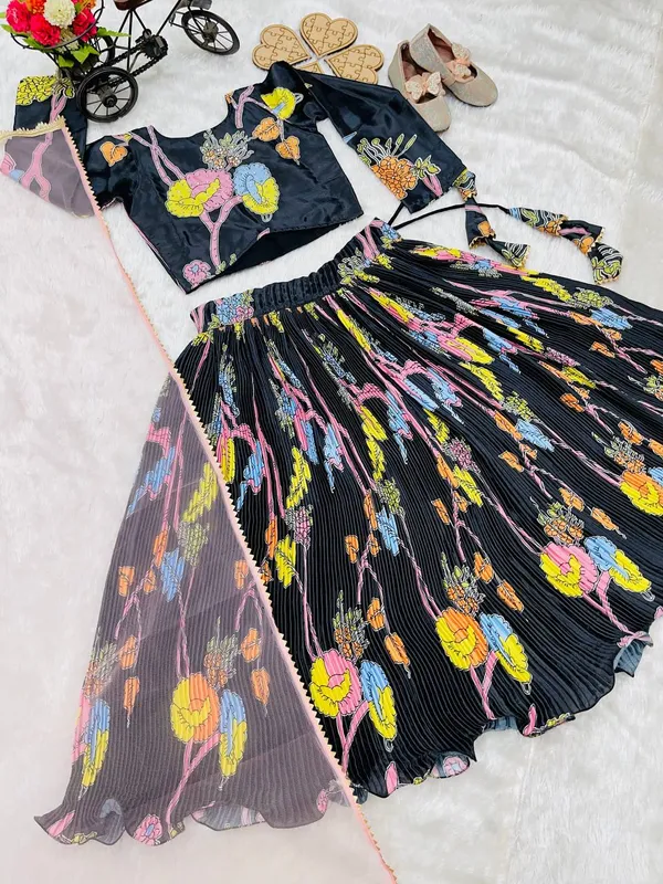 Black_New_Designer_Fully_Stitched_Lehenga_Choli_Set_For_Girls