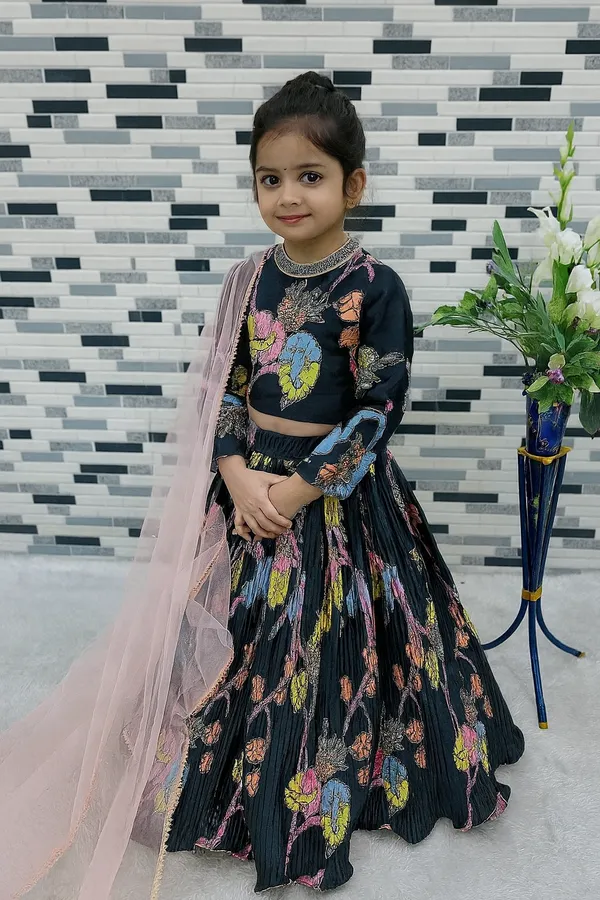 Black_New_Designer_Fully_Stitched_Lehenga_Choli_Set_For_Girls