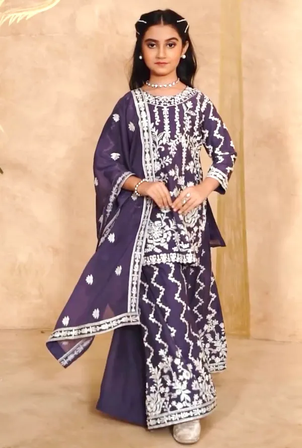 Purple_Designer_Wear_Top_With_Sharara_And_Dupatta_Set_For_Girls
