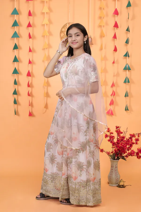Cream_New_Designer_Heavy_Faux_Georgette_Gown_For_Girls