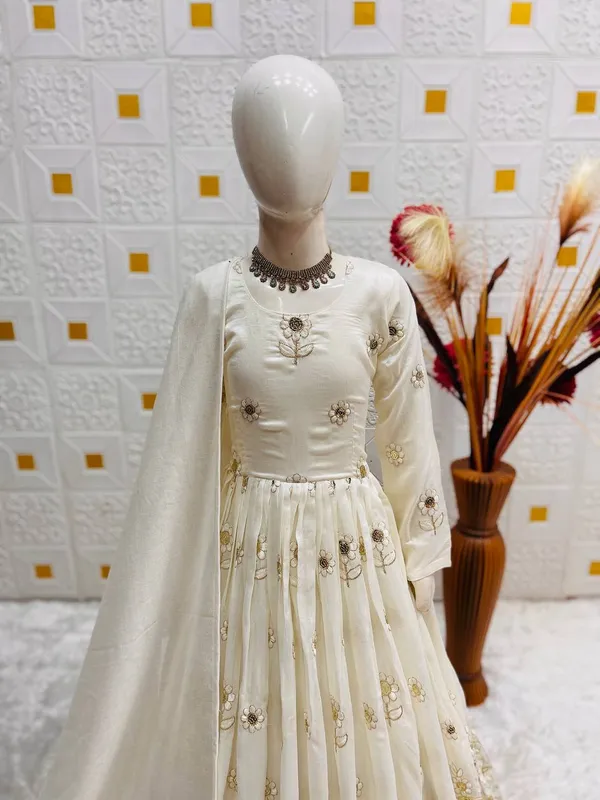 Launching_New_Collection_Beautiful_Kids_Off_White_Gown_Full_Sttiched
