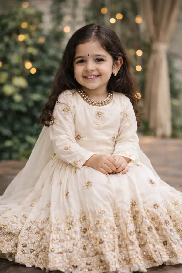 Launching_New_Collection_Beautiful_Kids_Off_White_Gown_Full_Sttiched