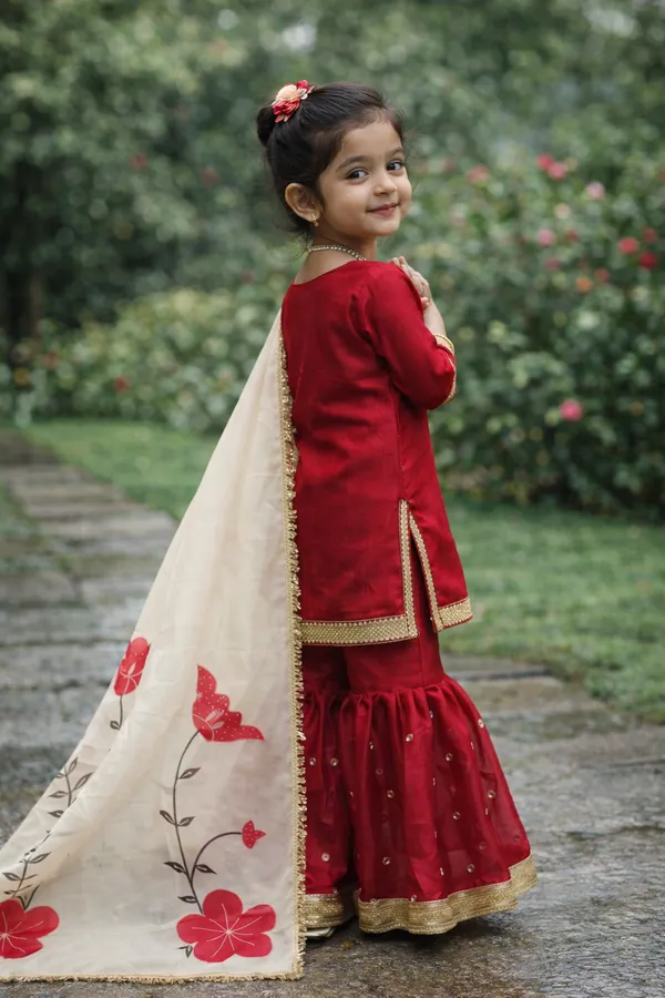 Trending_Launching_New_??signer_Party_Wear_Look_Heavy_Fendi_Silk_Top_Sharara_&_Dupatta_Set