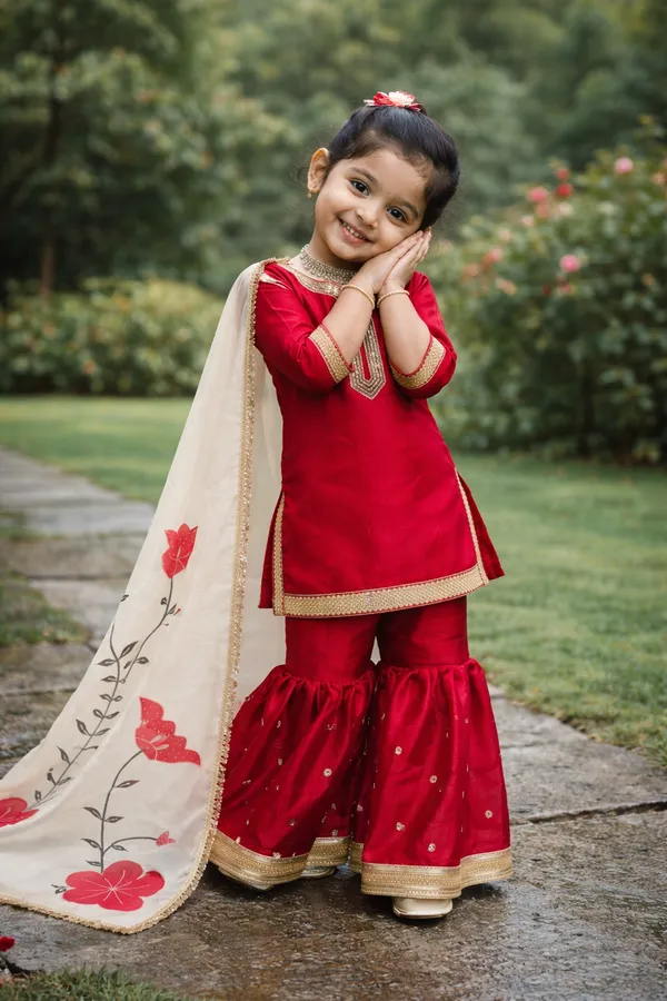 Trending_Launching_New_??signer_Party_Wear_Look_Heavy_Fendi_Silk_Top_Sharara_&_Dupatta_Set
