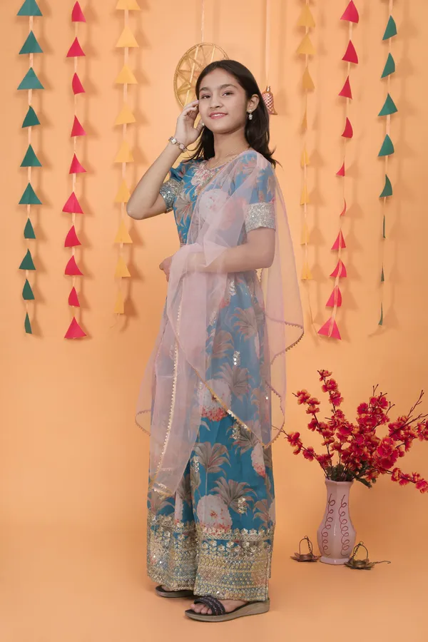 Blue_New_Designer_Heavy_Faux_Georgette_Gown_For_Girls