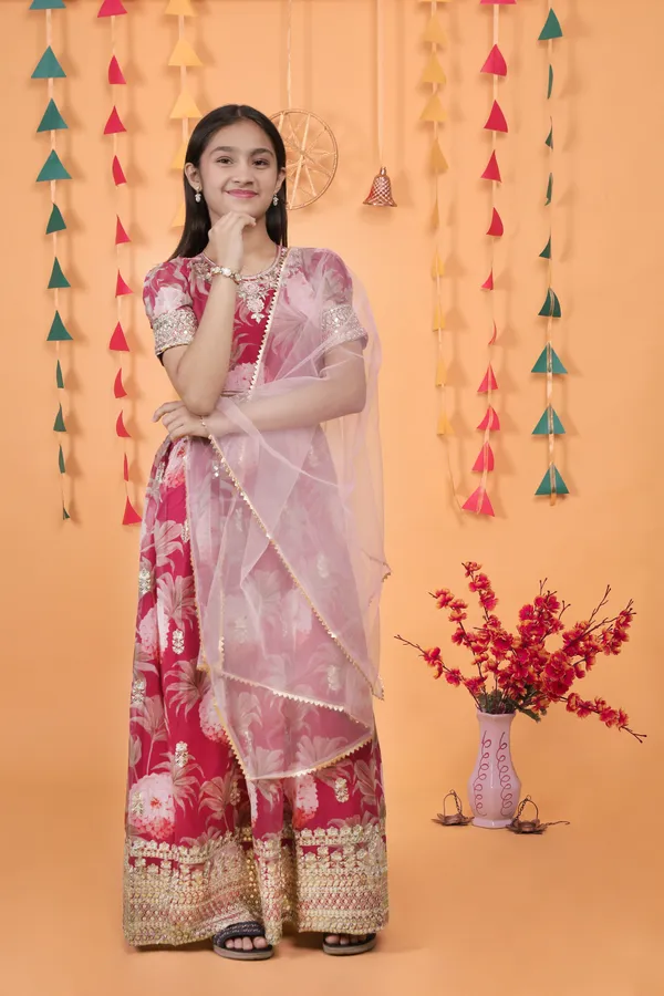 Maroon_New_Designer_Heavy_Faux_Georgette_Gown_For_Girls