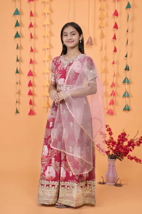 Maroon_New_Designer_Heavy_Faux_Georgette_Gown_For_Girls