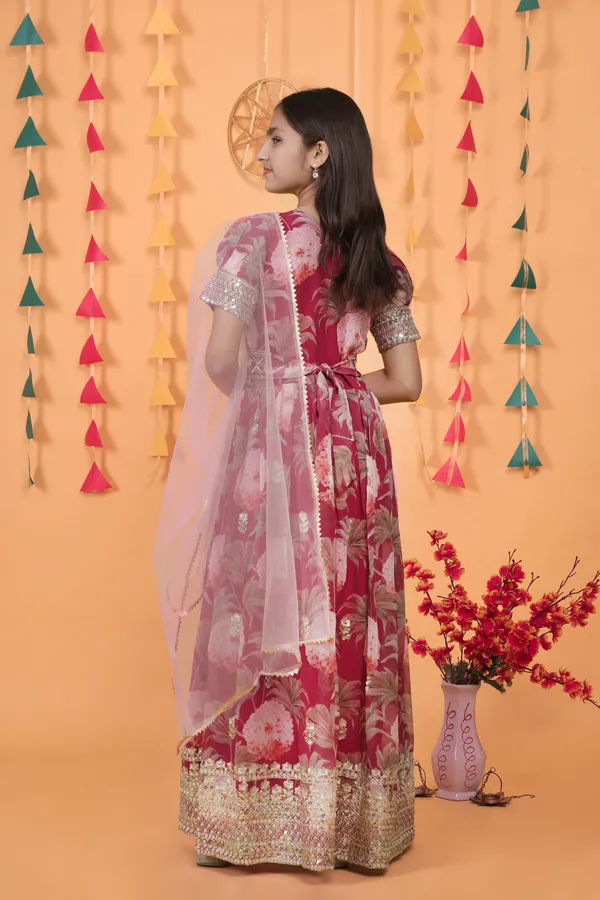 Maroon_New_Designer_Heavy_Faux_Georgette_Gown_For_Girls