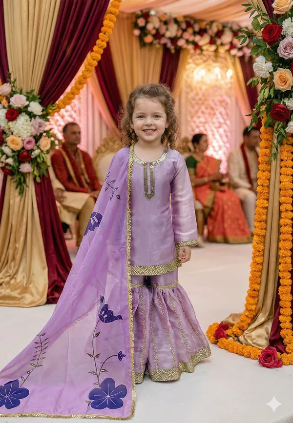 Trending_Launching_New_??signer_Party_Wear_Look_Heavy_Pure_GMY_SILK_Top_Sharara_&_Dupatta_Set