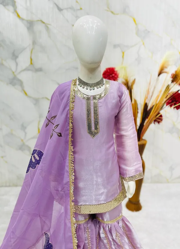 Trending_Launching_New_??signer_Party_Wear_Look_Heavy_Pure_GMY_SILK_Top_Sharara_&_Dupatta_Set