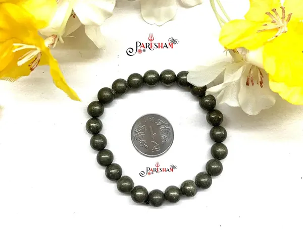 Black_Natural_Raw_Pyrite_Stone_Bracelet_Pyrite_Gemstone_Stretch_Bracelet