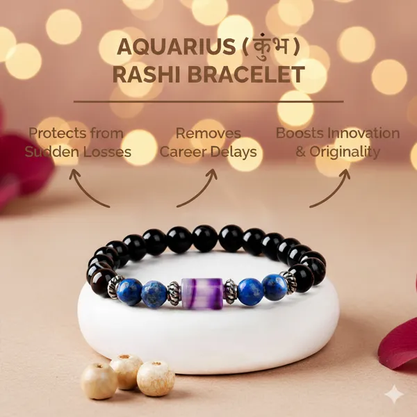 Aquarius__कुम्भ__Rashi_Bracelet_Best_Quality