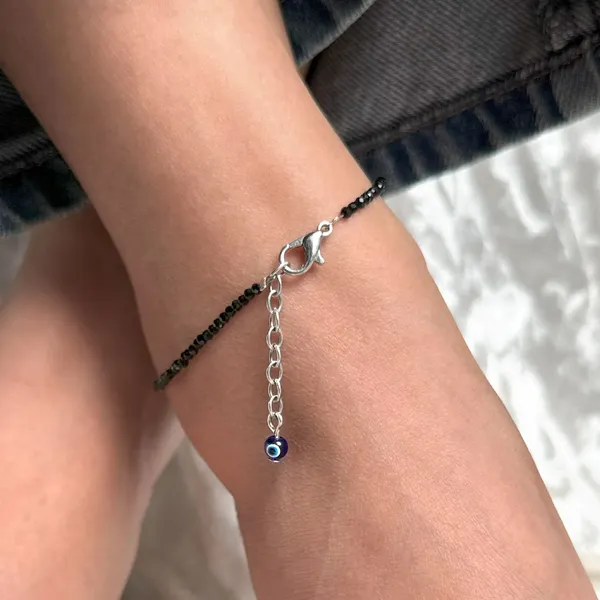 Black_Tourmaline_Anklet_with_Evil_Eye_Charm_Top_Quality_Adjustable_Free_Size
