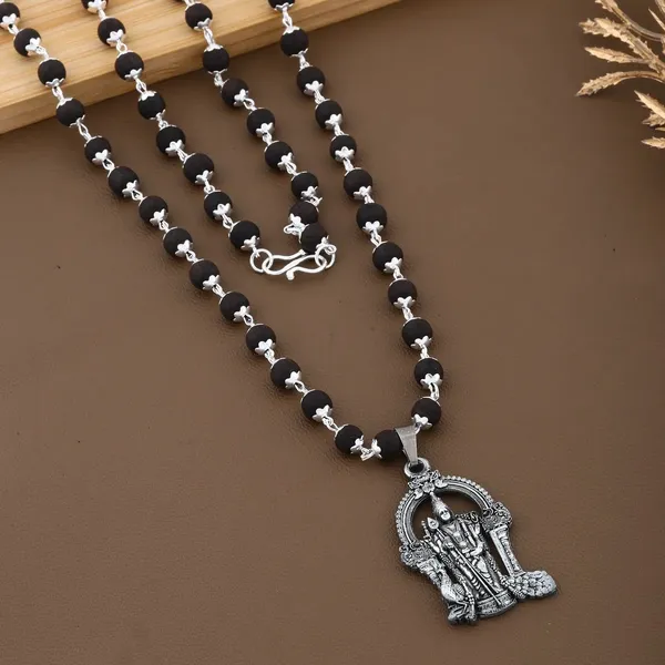 Lord_Murugan_Karungali_Mala_Silver_Plated_Pendant_for_Men,_Women__Lab_Certified