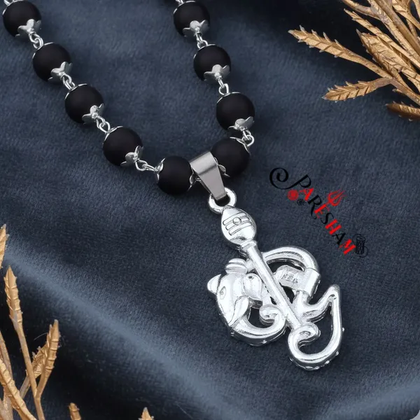 Original_Karungali_Vel_Ganesh_Shivling_Silver_Plated_Mala_|__Karungali_Malai_Original_Top_Quality