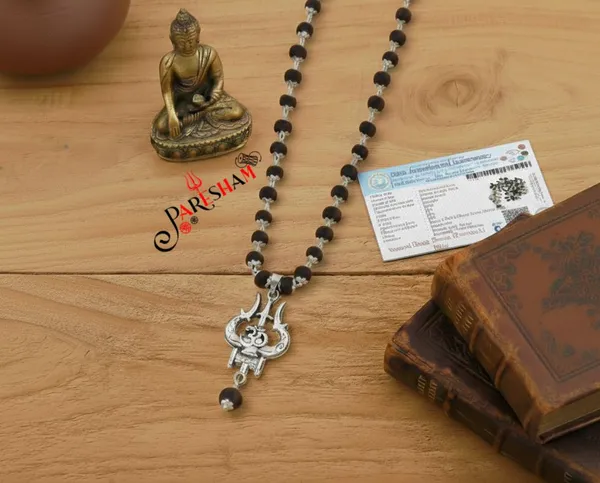 Silver_Plated_Karungali_Necklace_with_Trishool_Pendant_Yop_Quality