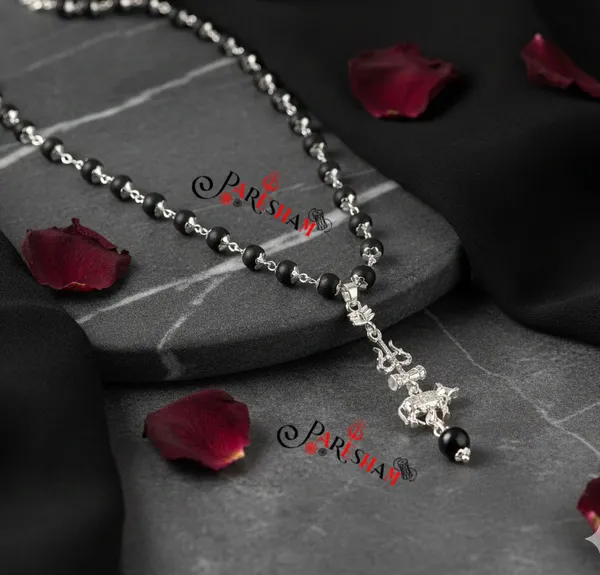 Karungali_Mala_with_shiv_Trishul_Nandi_&_Damru_Pendant_Silver_Plated_Lab_Certified