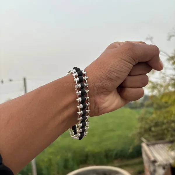 Black_Karungali_Mala_Bracelet_Silver_Plated_-_Natural_Ebony_Lab_Certified