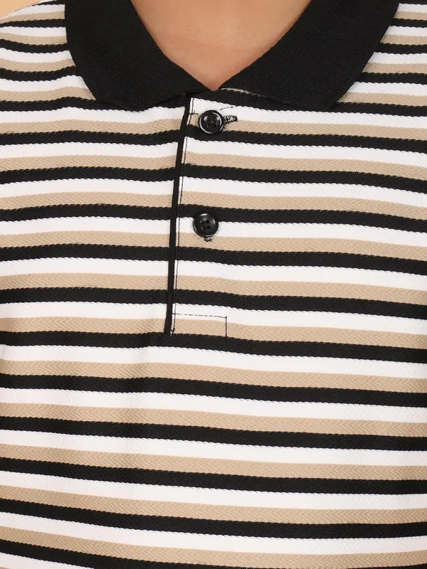 Camel_Striped_Cotton_Short_Sleeve_Round_Neck_T-Shirt_For_Boys