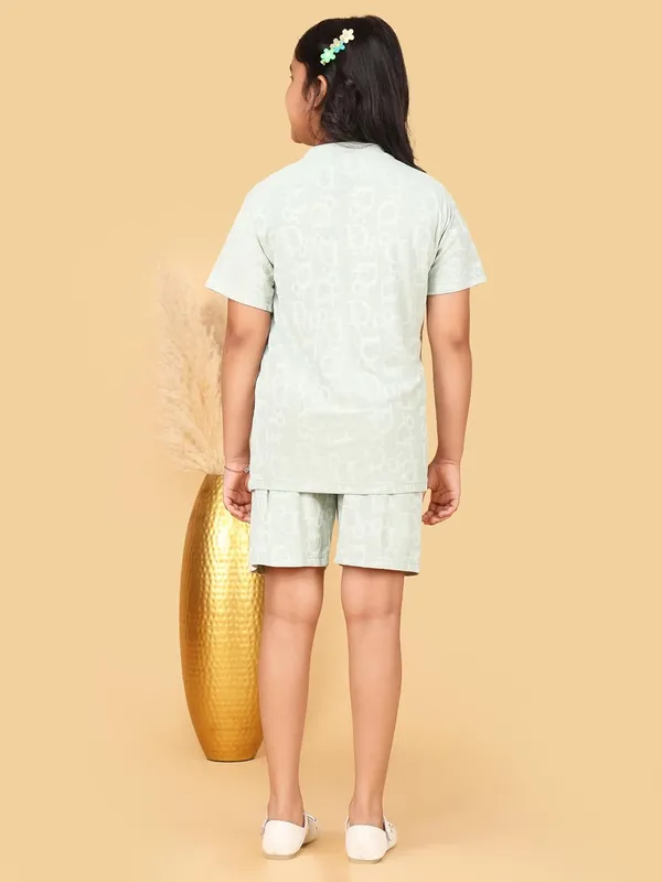 Pista_Cotton_Short_Sleeve_T-Shirt_With_Shorts_Co-Ord_Set_For_Girls