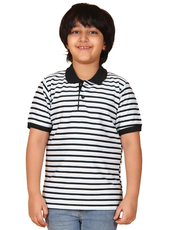 Sky_Striped_Cotton_Short_Sleeve_Round_Neck_T-Shirt_For_Boys