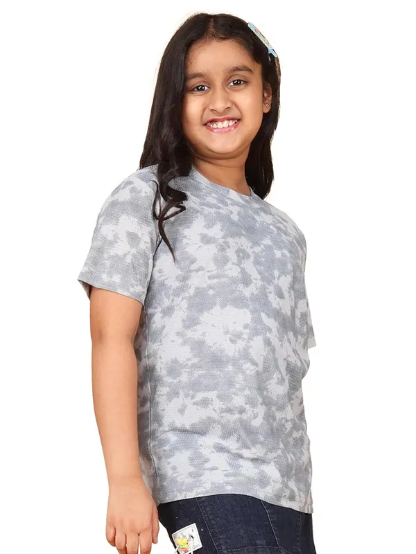 Grey_Cotton_Tie_Dye_Print_Short_Sleeve_Round_Neck_T-Shirt_For_Kids