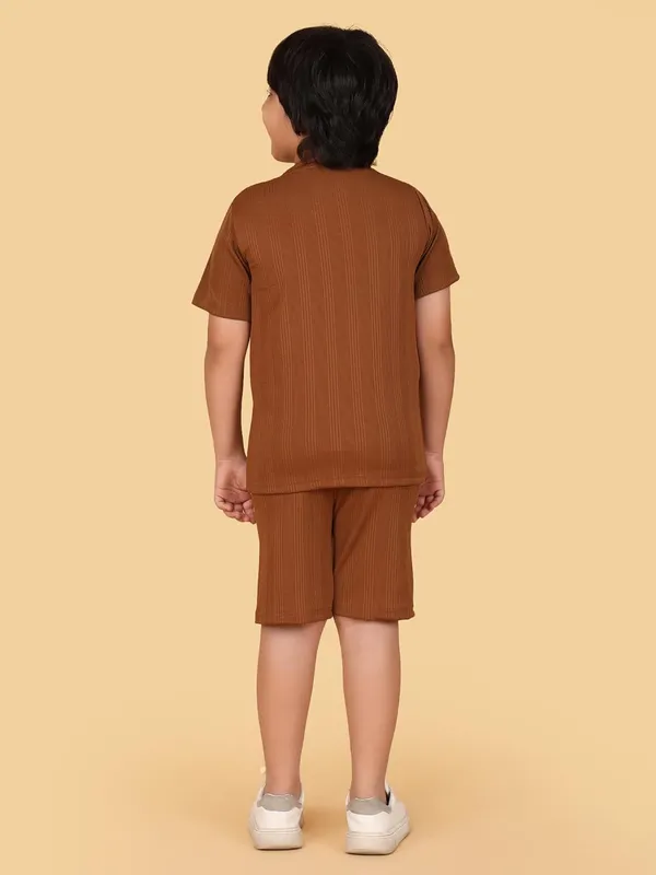 Brown_Cotton_Jersey_T-Shirt_And_Shorts_Co-Ord_Set_For_Boys