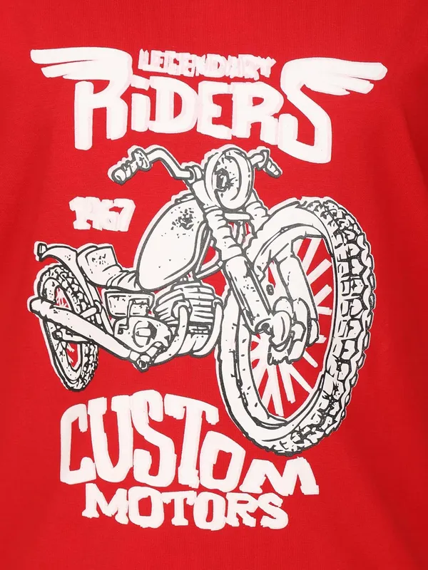 Red_Cotton_Cartoon_Graphic_Print_Short_Sleeve_Crew_Neck_T-Shirt_For_Boys
