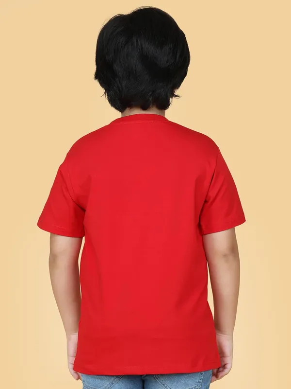Red_Cotton_Cartoon_Graphic_Print_Short_Sleeve_Crew_Neck_T-Shirt_For_Boys