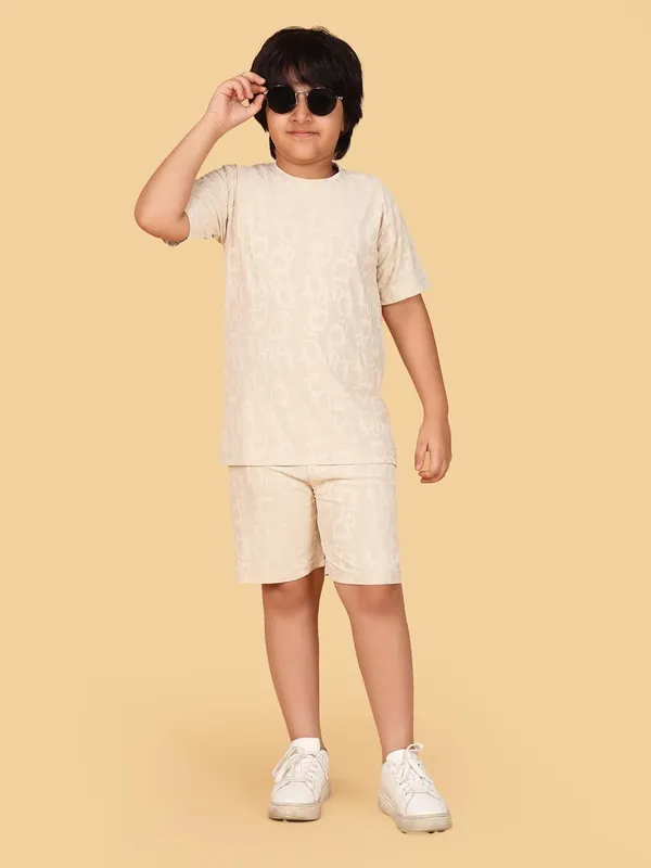 Camel_Cotton_T-Shirt_And_Shorts_Co-Ord_Set_For_Boys