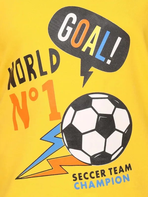 Yellow_Cotton_Cartoon_Graphic_Print_Short_Sleeve_Crew_Neck_T-Shirt_For_Boys