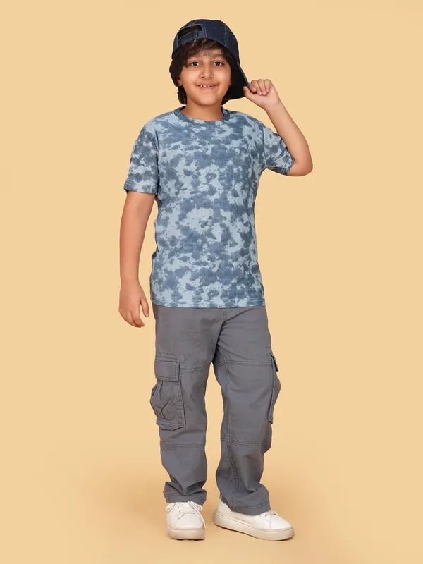 Sky_Soft_Cotton_Crew_Neck_Short_Sleeve_Casual_T-Shirt_For_Boys