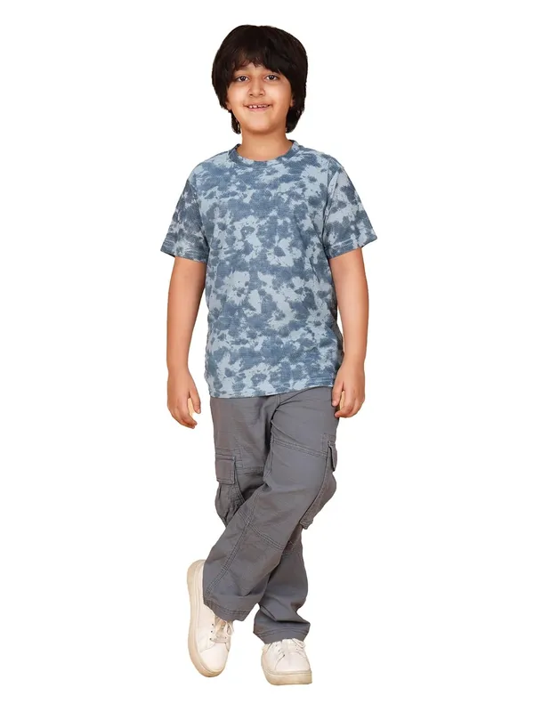 Sky_Soft_Cotton_Crew_Neck_Short_Sleeve_Casual_T-Shirt_For_Boys