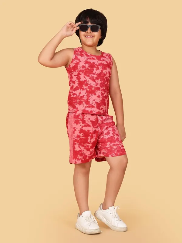 Blue_&_Red_Boys_Sleeveless_Tie-Dye_Cotton_Jersey_Tank_Top_And_Shorts_Summer_Set