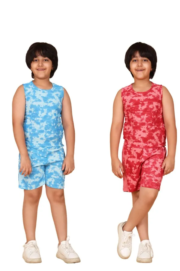 Blue_&_Red_Boys_Sleeveless_Tie-Dye_Cotton_Jersey_Tank_Top_And_Shorts_Summer_Set