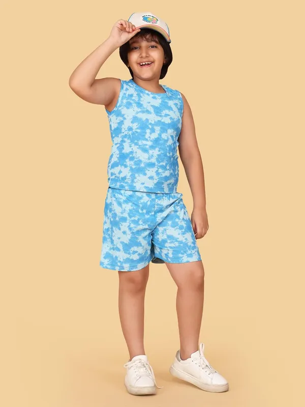Blue_&_Red_Boys_Sleeveless_Tie-Dye_Cotton_Jersey_Tank_Top_And_Shorts_Summer_Set