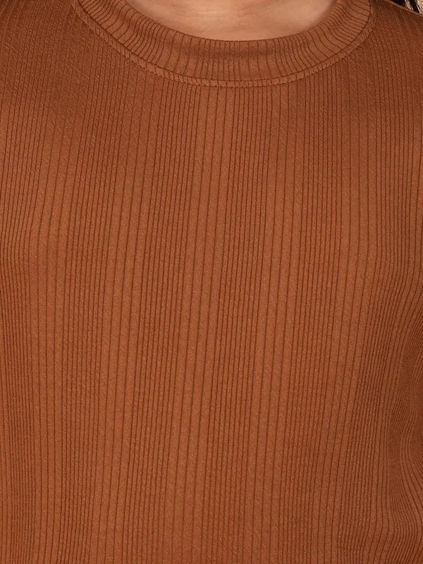 Brown_Girls_Cotton_Jersey_Summer_Set,_2_Piece_Regular_Fit_T-Shirt_And_Shorts