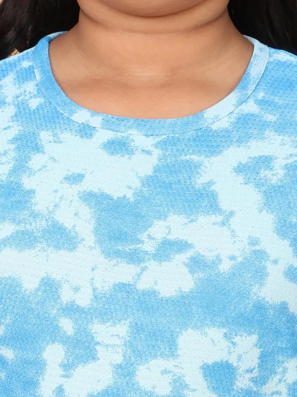Blue_Cotton_Jersey_Summer_Set_For_Girls,_Short_Sleeve_T-Shirt_With_Shorts,_Regular_Fit,_Casual_Wear