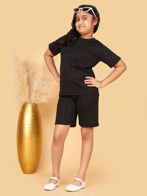 Black_Girls_Cotton_Jersey_Summer_Set,_2_Piece_Regular_Fit_T-Shirt_And_Shorts