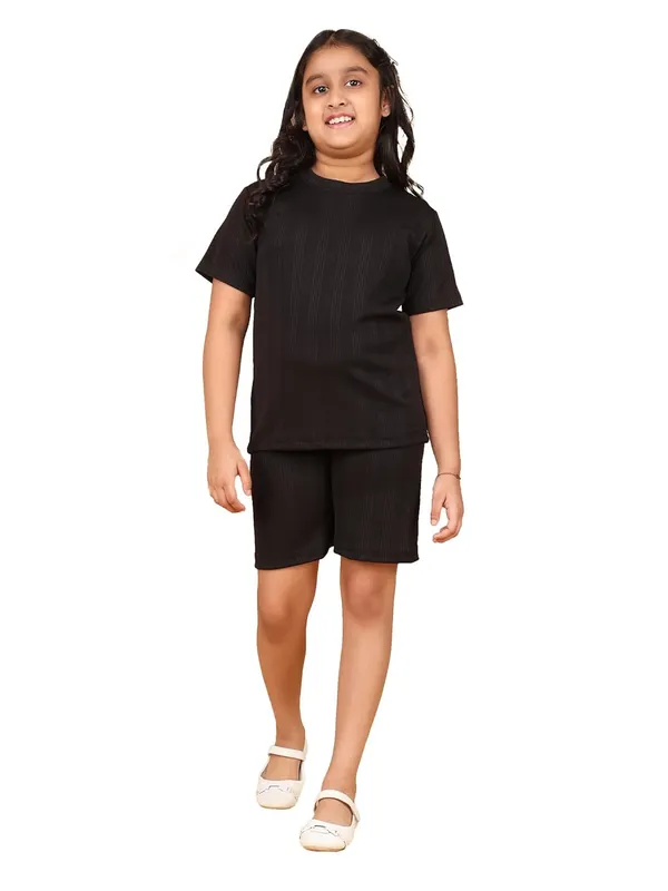 Black_Girls_Cotton_Jersey_Summer_Set,_2_Piece_Regular_Fit_T-Shirt_And_Shorts