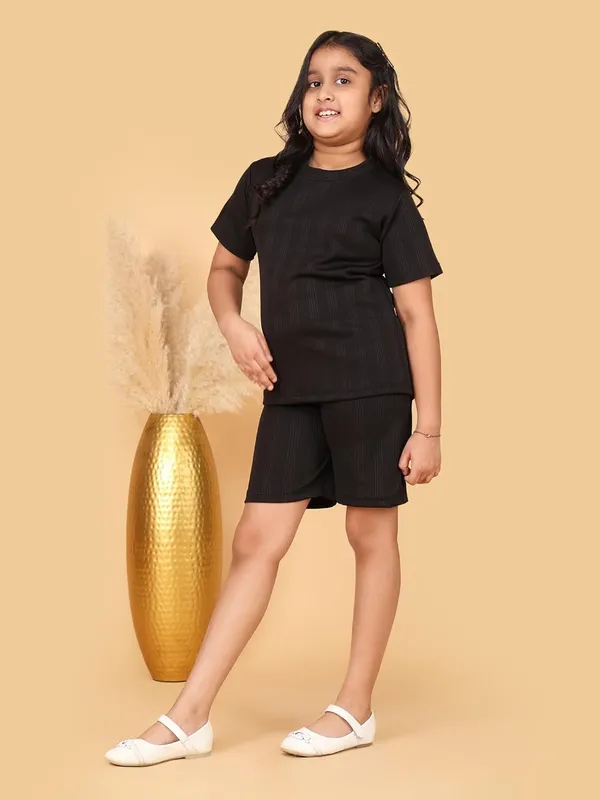 Black_Girls_Cotton_Jersey_Summer_Set,_2_Piece_Regular_Fit_T-Shirt_And_Shorts