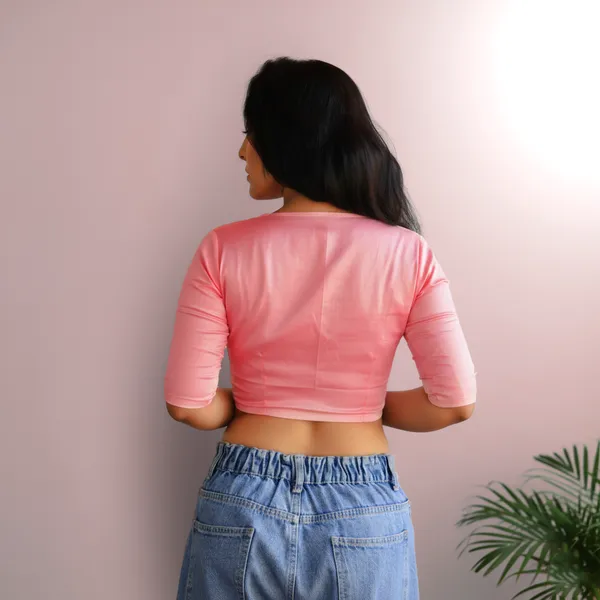 Pink_Rozana_Pure_Cotton_Short_Sleeve_Blouse