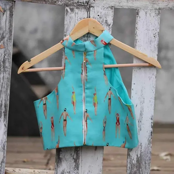 Sea_Blue_Jalpari_Georgette_Sleeveless_Blouse