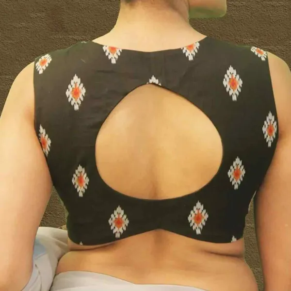 Olive_Green_Night_Handloom_Cotton_Sleeveless_Blouse
