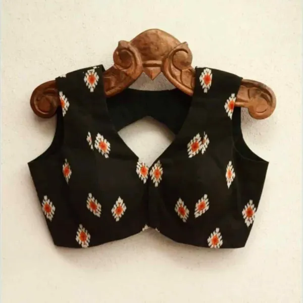 Olive_Green_Night_Handloom_Cotton_Sleeveless_Blouse