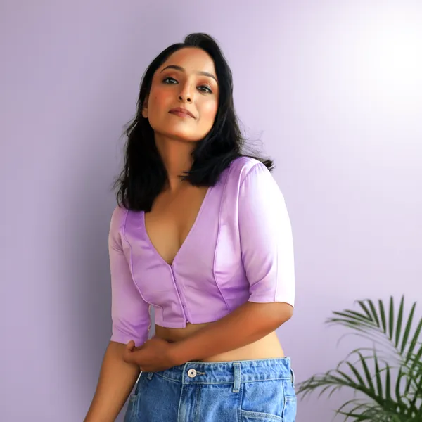 Mauve_Rozana_Pure_Cotton_Short_Sleeve_Blouse